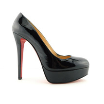 CHRISTIAN LOUBOUTIN Size 9 BIANCA Black Platform Heels Pumps Shoes 39.5 Eur - $479.00