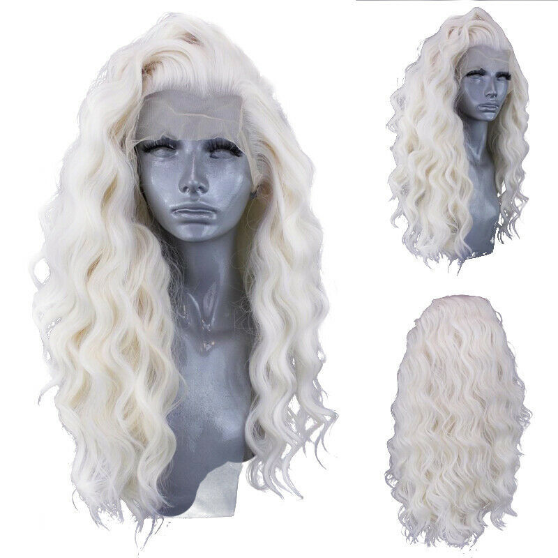 #60 Platinum Blonde Lace Front Wig With Natural Hairline Glueless ...