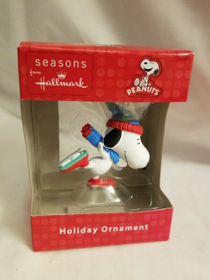 Hallmark Peanuts Seasons Snoopy Ice-Skating Christmas Ornament ...