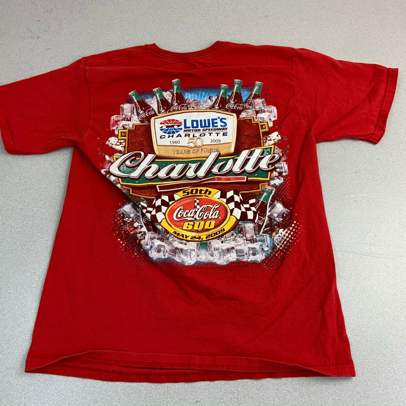 Chase Authentics Nascar Coca Cola 50 Years Of First Graphic T-shirt Red