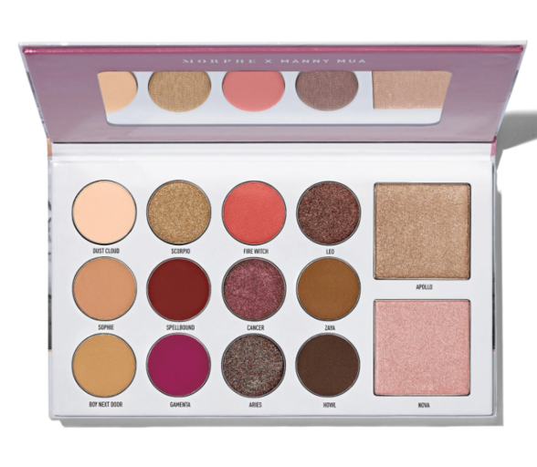Morphe X Manny Mua Glam Eyeshadow & Highlighter Palette Set - $22.95