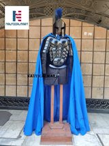 NauticalMart Roman Black Antique Muscle ArmorJacket ShoulderGuard Spartan Helmet image 3
