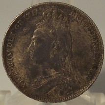 KM #774 Great Britain 1892 Silver Shilling AU Details #0994 - $59.99