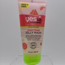 YES TO JELLY MASK Watermelon Light Hydration Super Fresh 3oz, Sealed - $10.88