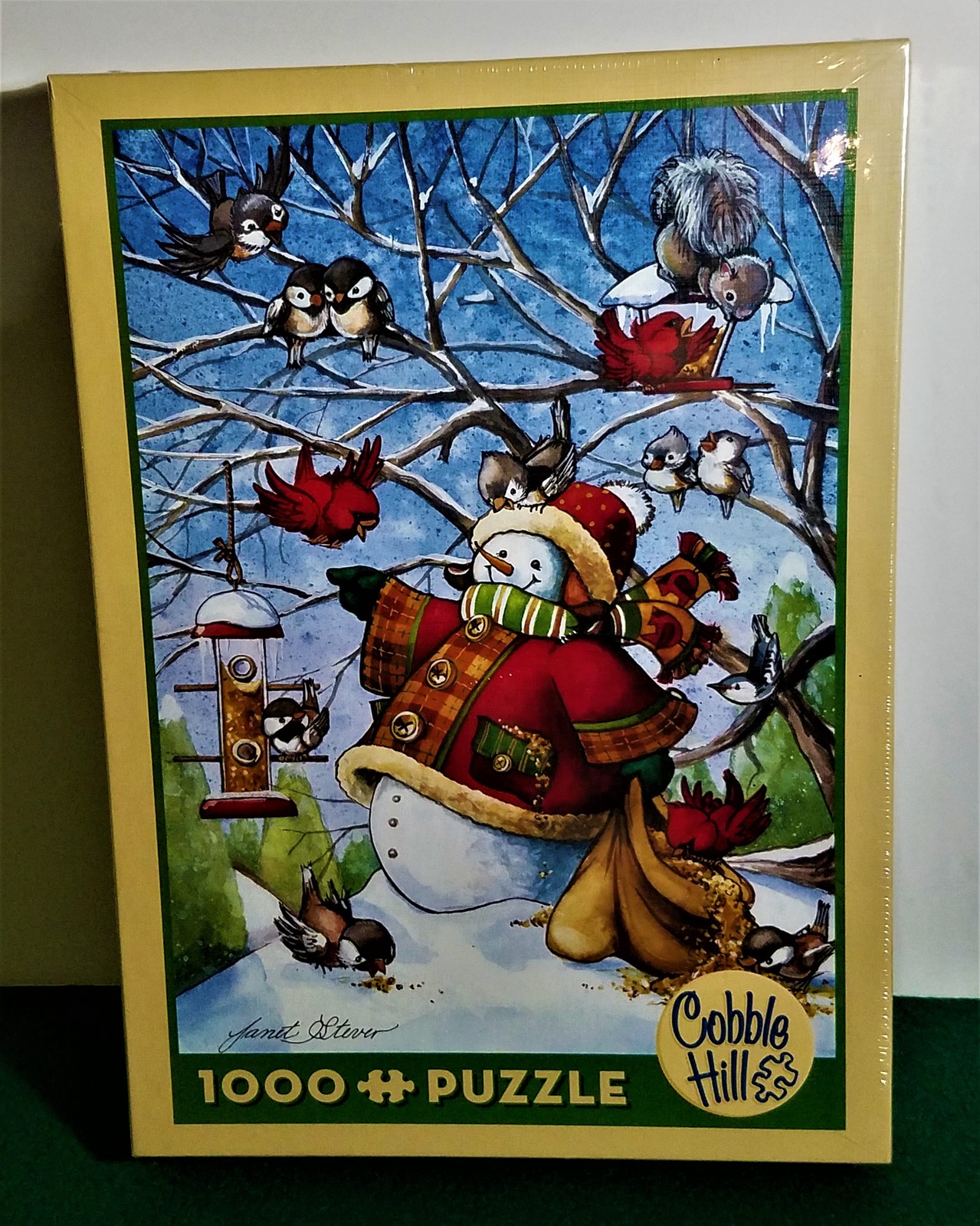 Cobble Hill 1000 Pc Puzzle Frosty Feeds his Friends NIB sealed Jigsaw