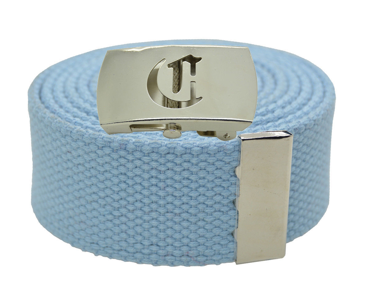 60/" Capital Initial /"T/" Canvas Military Web Belt /& Buckle 25 Color