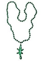 Mardi Gras, Green Alligator Medallion Beads, 33&quot;, 30 Dozen (360pcs). - $188.05