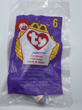 McDonald's 1993 Tag Ty Teenie Beanie Baby Happy The Hippo  1998 #6 Error #2 - $4.99