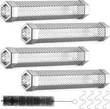 4 Pcs Pellet Smoker Tube 12 Inch Stainless Steel Bbq Wood Pellet Tube For - $40.94