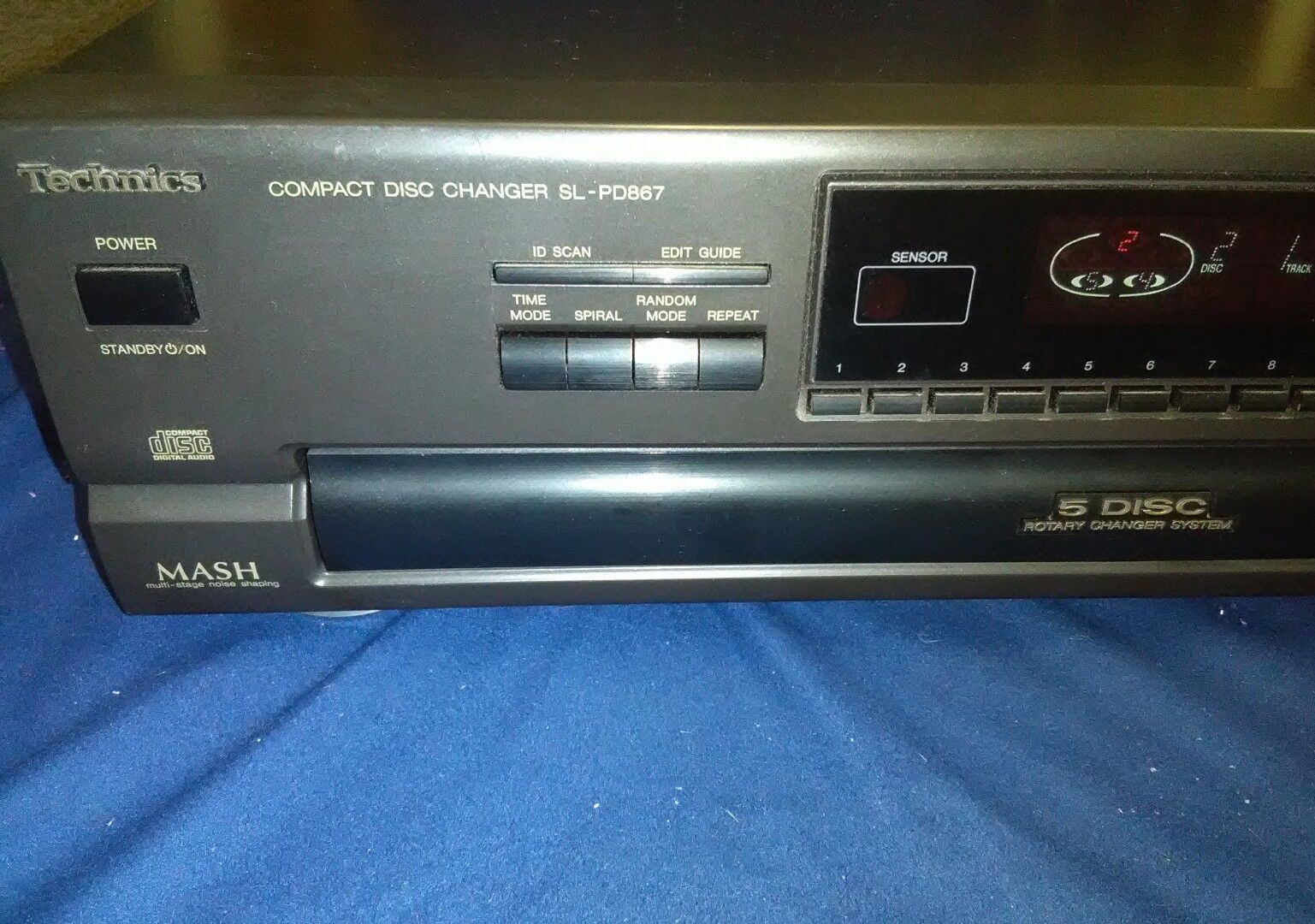 Technics SLPD867 Compact 5 Disc Changer CD Player Component Mash Digital NICE! CD Players