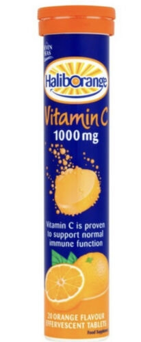 Haliborange vitamin C  20 tablets 1000mg orange flavour vegan friendly