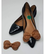 Brown (Tan) Color Bow Clip for Shoes (2 piece), Shoe Clips, Shoe Accesso... - $8.99