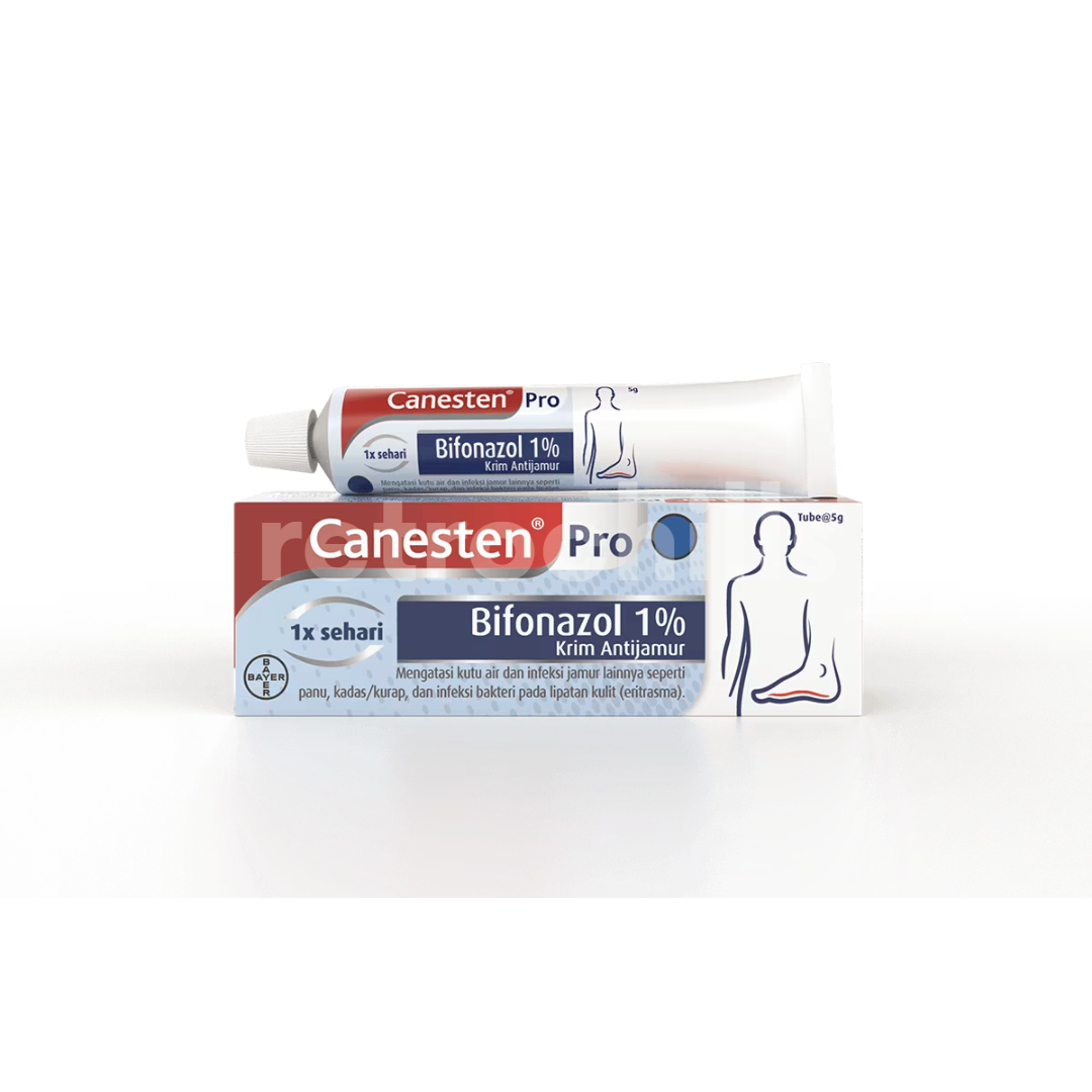 5x CANESTEN PRO Bifonazole Antifungal Cream Athletes Foot 5g CANESPRO