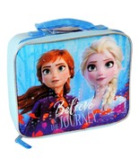 DISNEY FROZEN 2 ANNA &amp; ELSA Girls BPA Free Insulated Lunch Bag Tote Box NWT - $22.33
