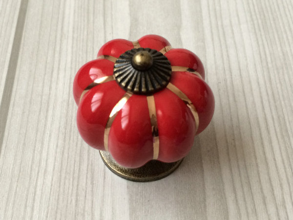 Red Kitchen Cabinet Knobs Pulls Handles Ceramic Dresser Knob Drawer Pull Handle - Cabinet Pulls