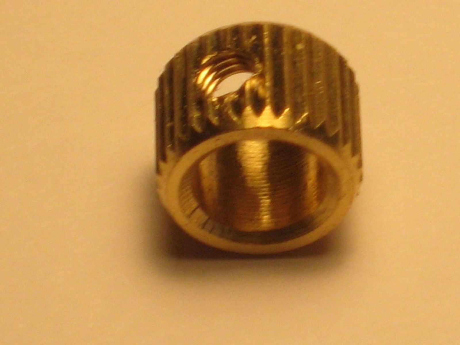 Brass Knob Inserts with Brass Set Screw, Set of Four Parts & Repair