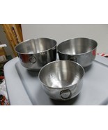 Farberware Stainless Steel Set of 3 Double Thumb Ring Nesting Bowls - $15.84