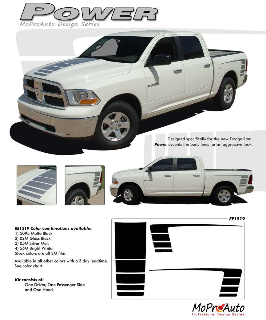 Dodge Ram Bed Side Graphics Decals Stripes - and 50 ...