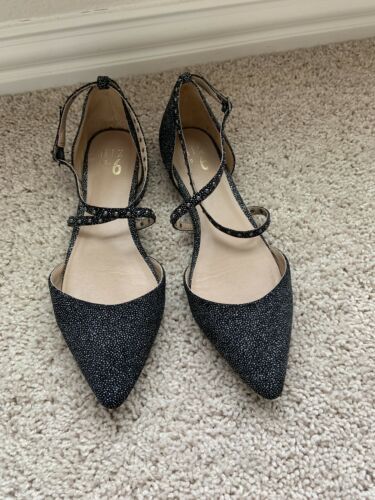 black flats with silver studs