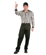 MEN&#39;S POLY SPANDEX REFEREE SHIRT HALLOWEEN COSTUME ACCESSORY SIZE LARGE ... - $34.17