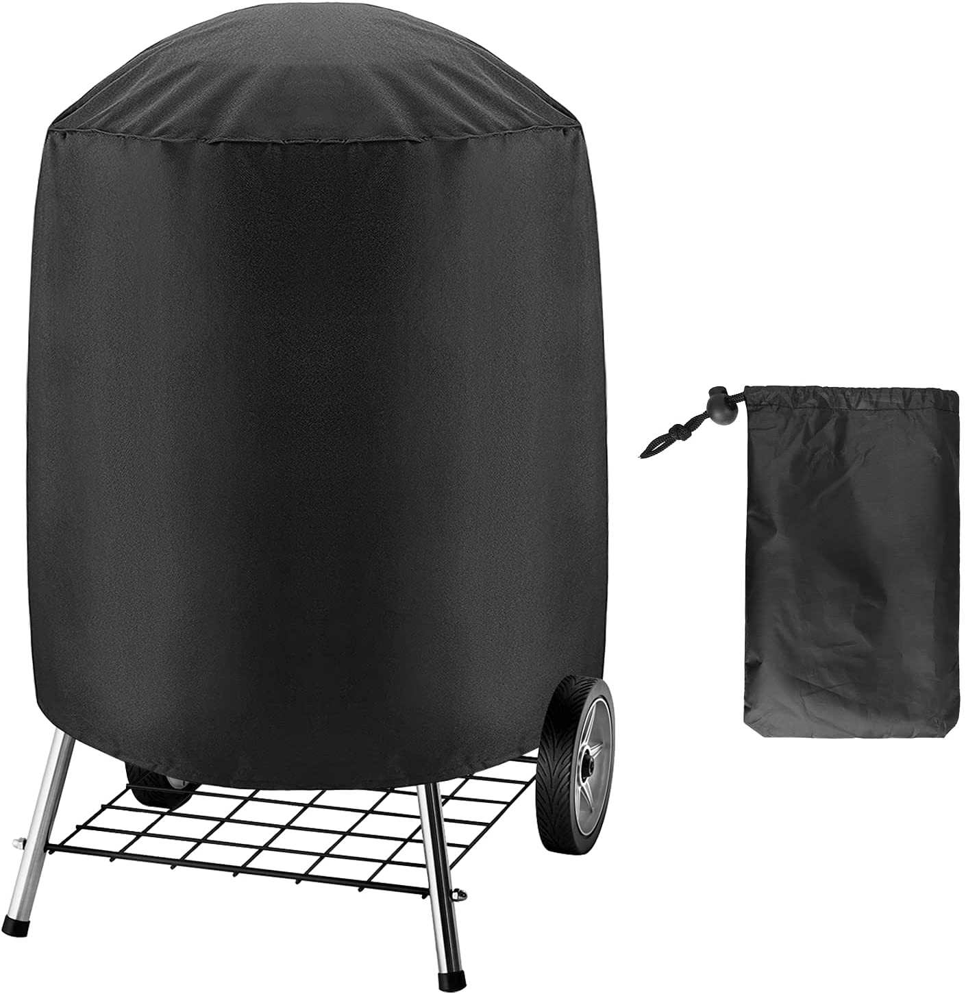 BBQ Grill Cover for Electric Weber Charcoal Kettle Black Smoker Round Grills