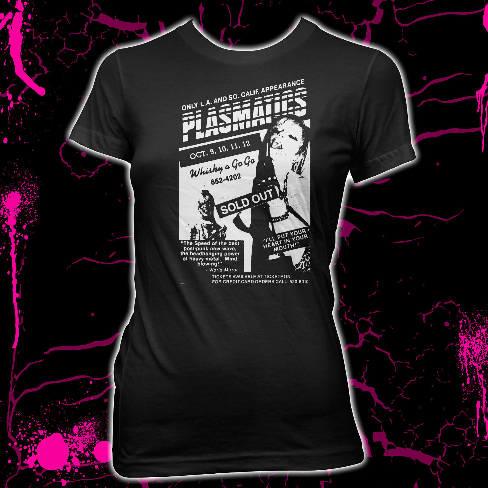 Plasmatics - Punk Flyer - Wendy O. Williams - Women's 100% Cotton t-Shirt