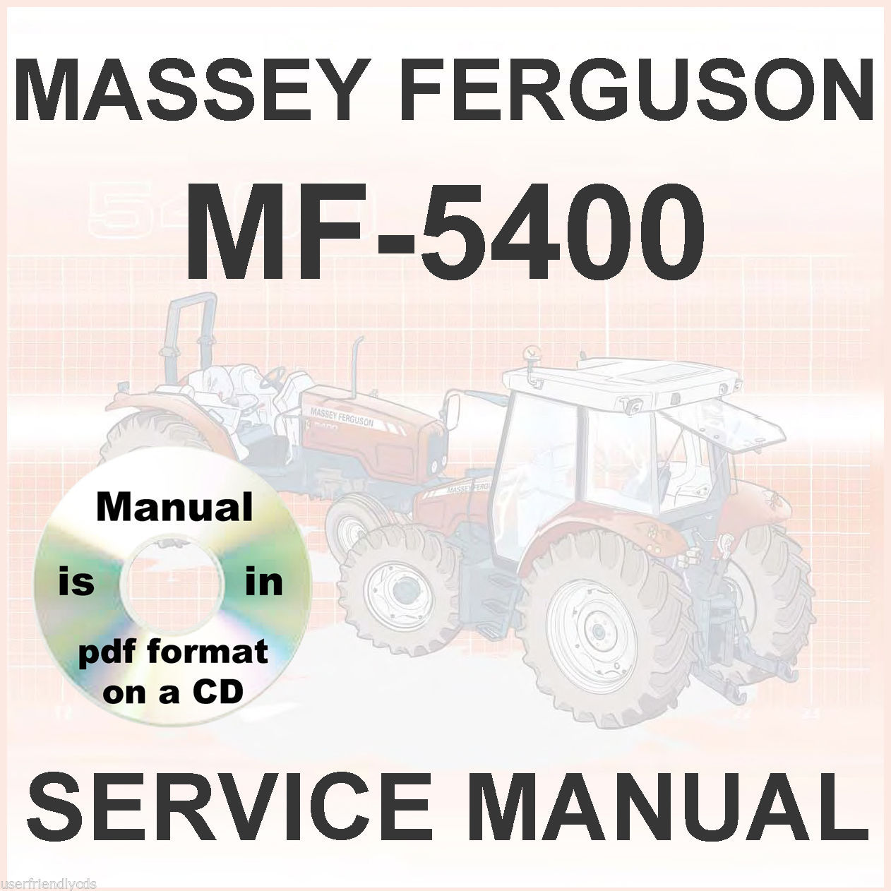 57. 57. Previous. Massey Ferguson MF 5425 5435 5445 5455 5460 5465 Tractors  Shop Service Manual CD
