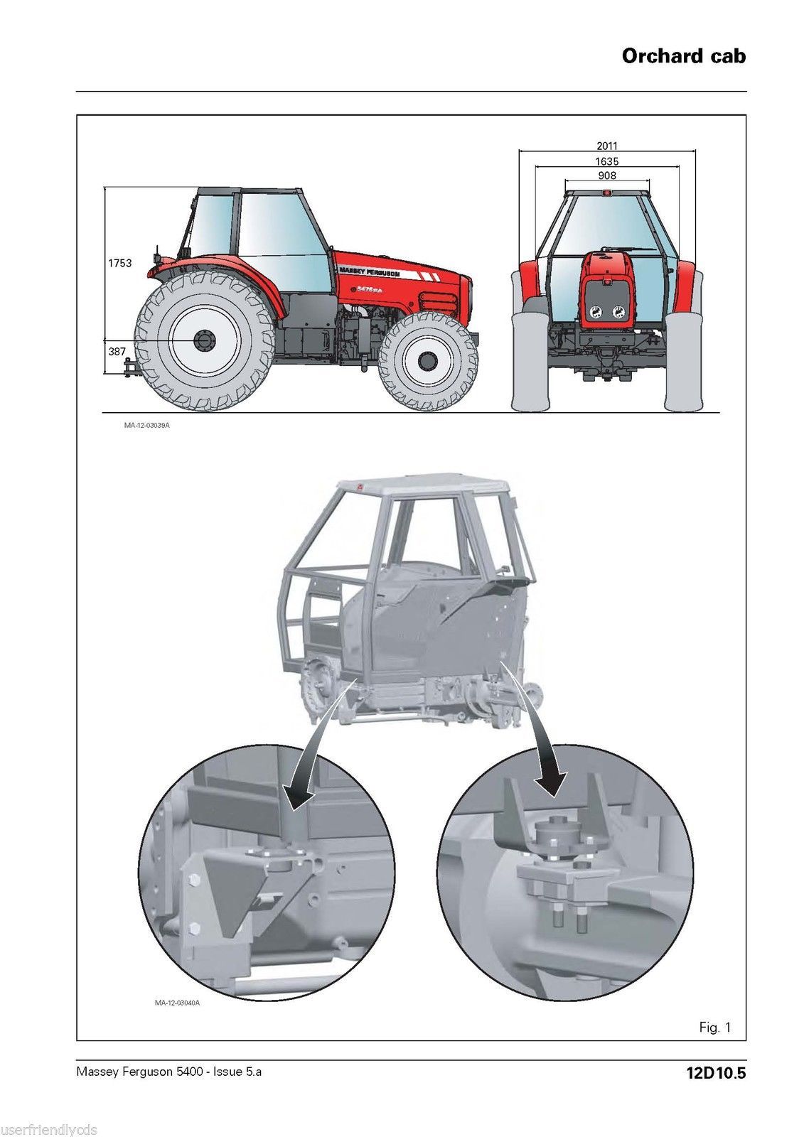 Massey Ferguson Mf 5425 5435 5445 5455 5460 And Similar Items