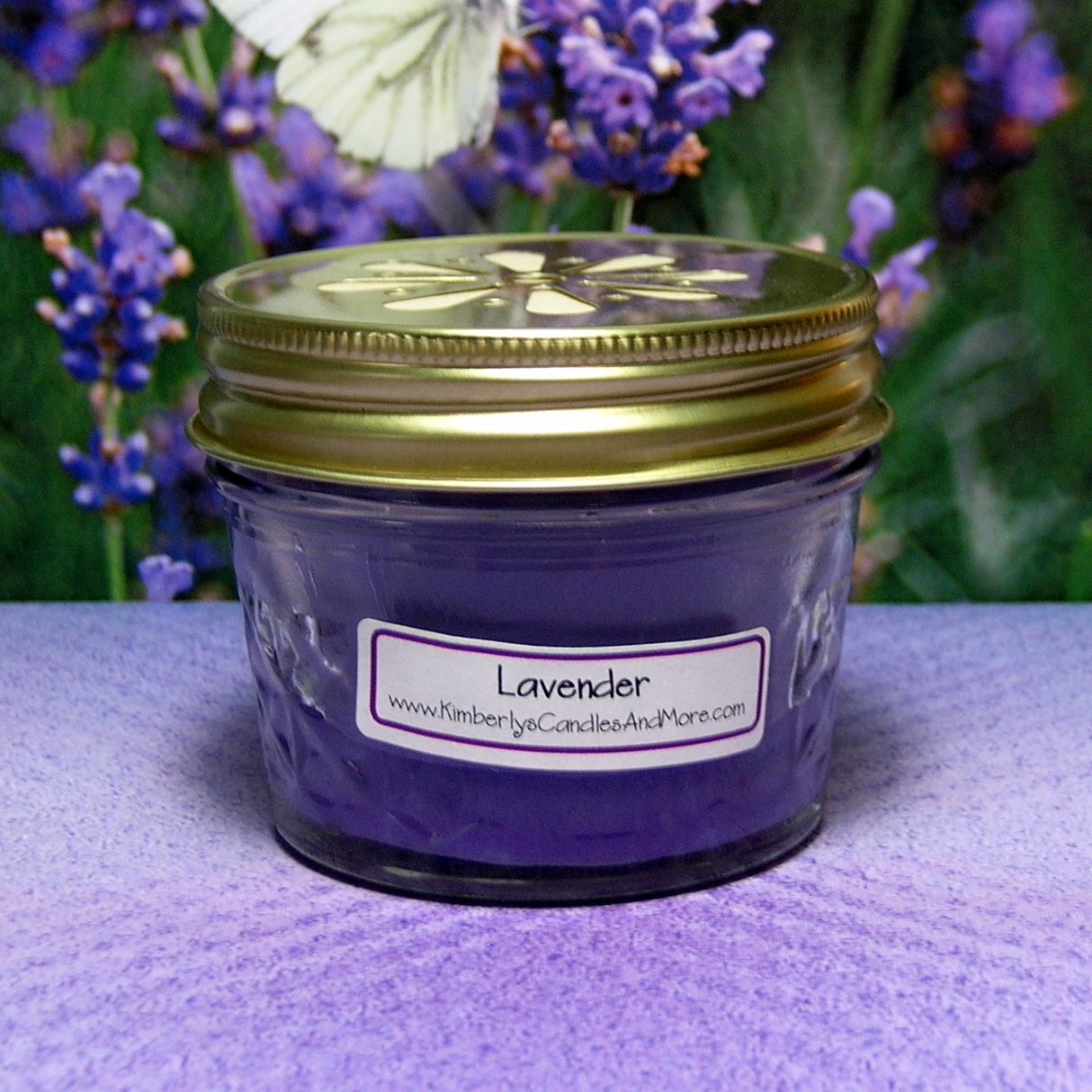 Lavender PURE SOY 4 oz. Jelly Jar Candle Candles