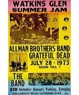 Allman Brothers - Grateful Dead - The Band - 1973 - Watkins Glen Concert... - $14.99
