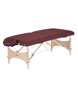 Burgundy Portable Massage Table with Adjustable Headrest and Carry Case - $650.00