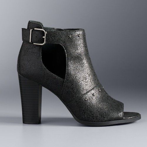 simply vera vera wang zipper ankle boots