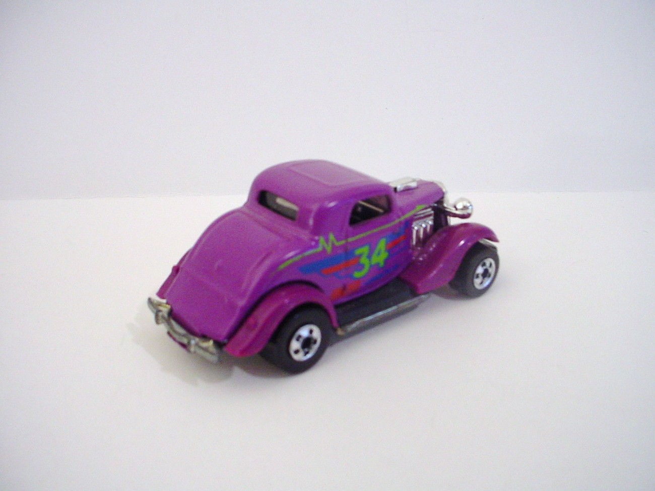 Hot Wheels 3 Window '34 Purple Hotwheels 1989 - Contemporary Manufacture