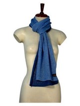 Bicolor crocheted scarf,shawl made of Babyalpaca wool - $87.00
