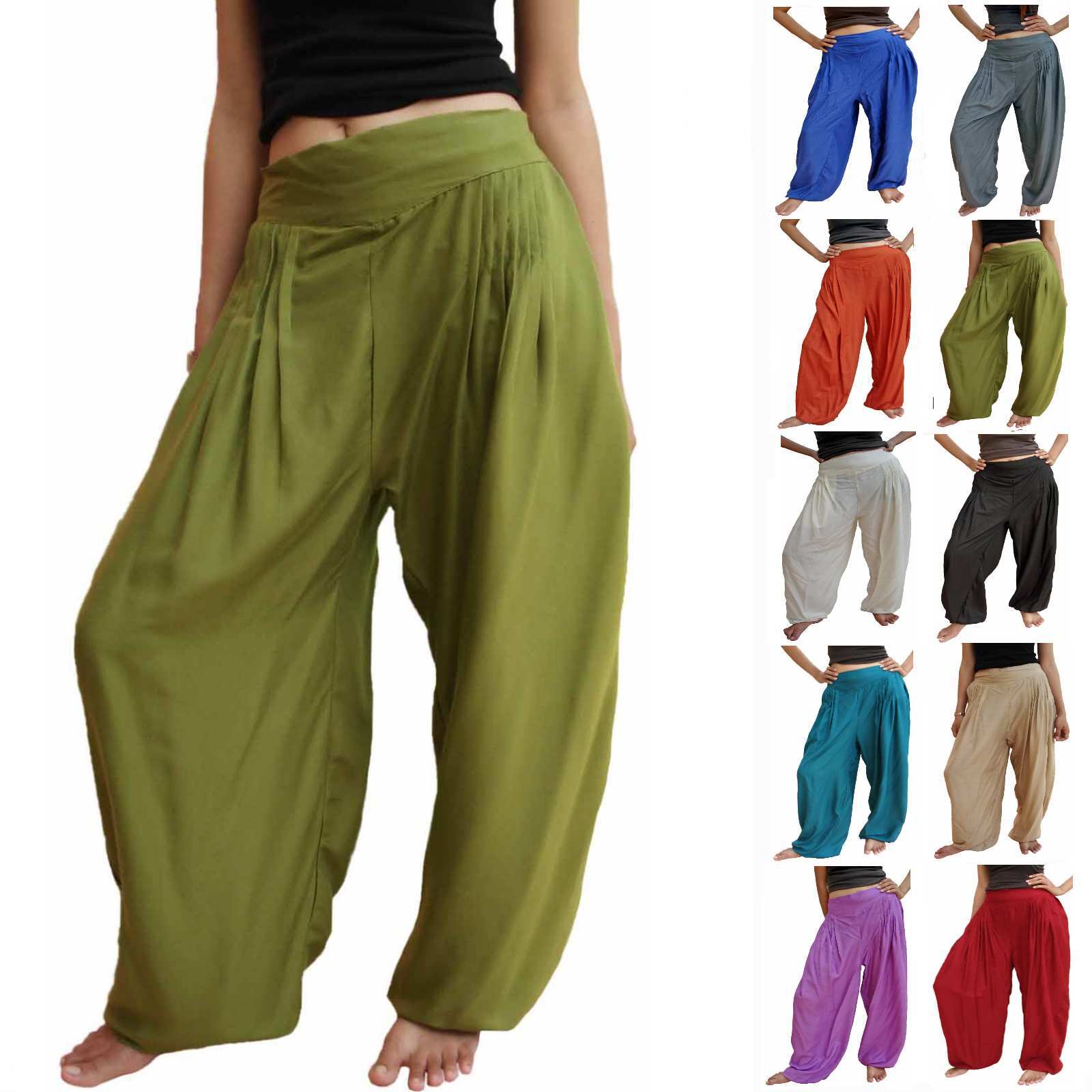 Plus Size Baggy Harem Pant -Unisex Kundalini Yoga, Afghan pants - Pants