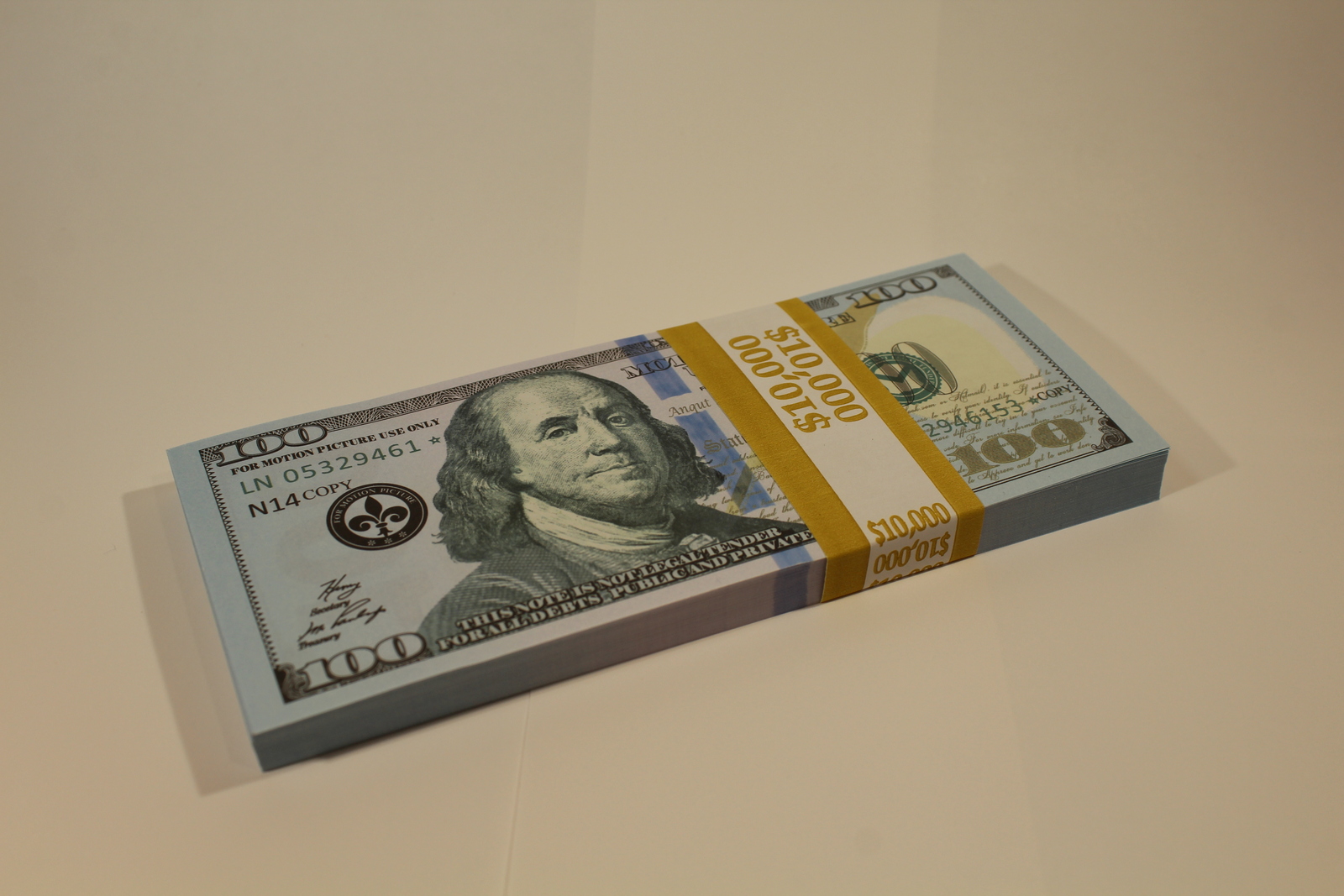 FULL PRINT Realistic Prop Money New Fake 100 Dollar Bills REAL CASH ...