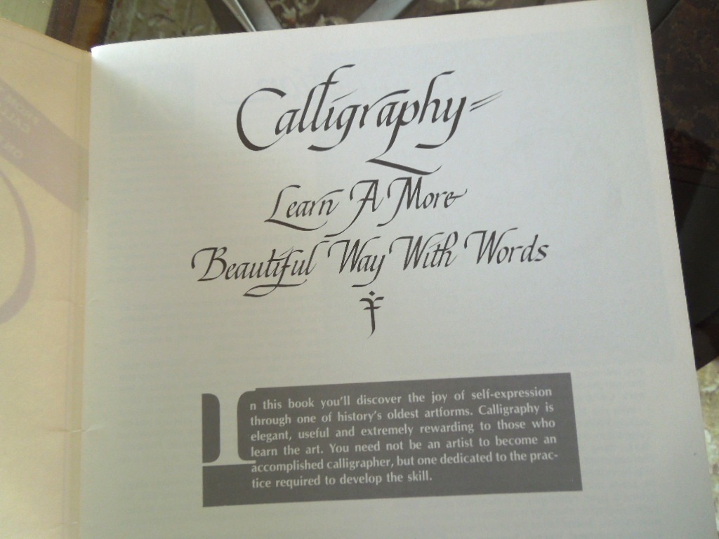 Vintage Calligraphy Book 1982 Quot The Ken Brown