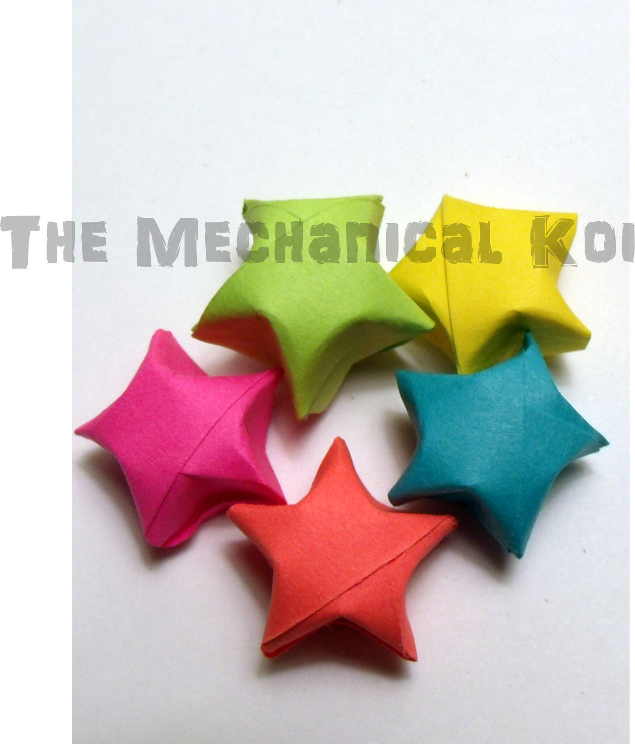Origami Star Paper Kit Neon Rainbow Strips 100 Sheets Lucky Wishing ...