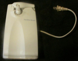  HAMILTON BEACH MODEL 76370 ELECTRIC CAN OPENER WHITE WORKS PERFECT CLEAN - $15.88