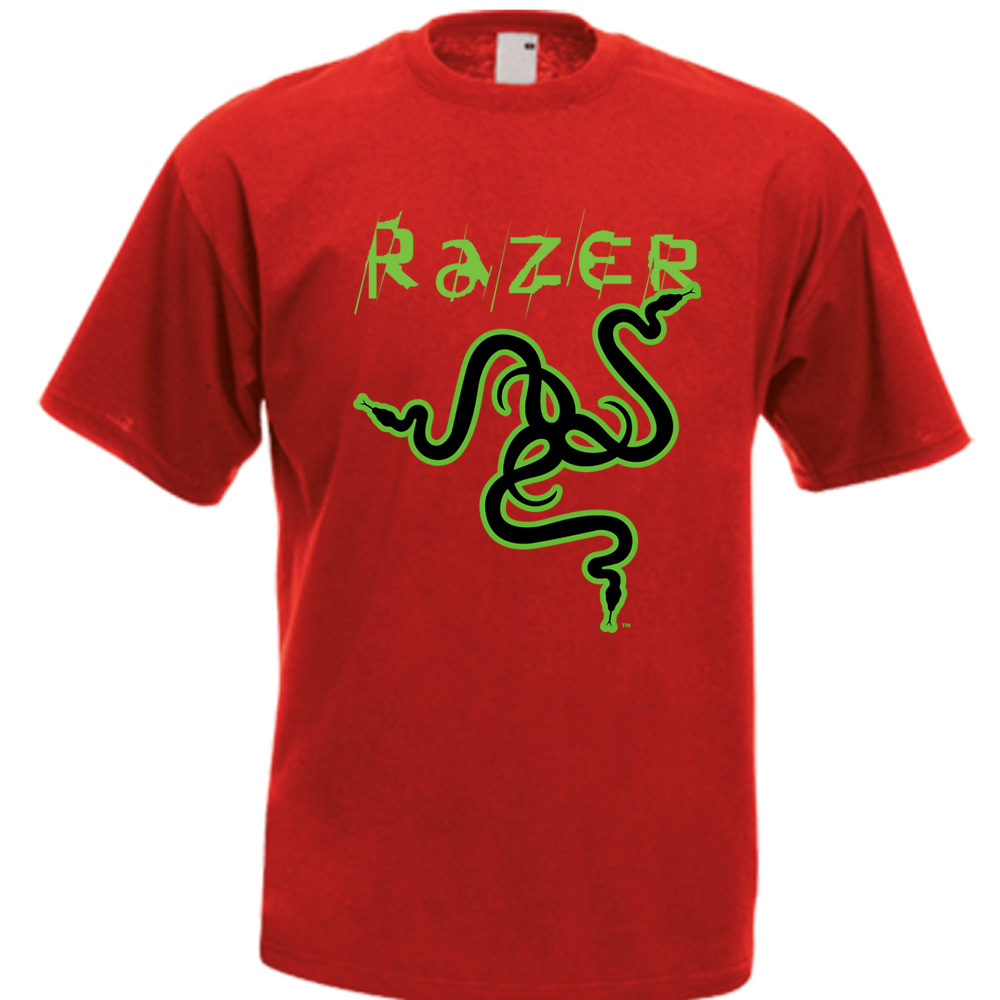 Razer Snake Logo Razer Game Gear Men's T-shirt Tee Many Colors - T ...