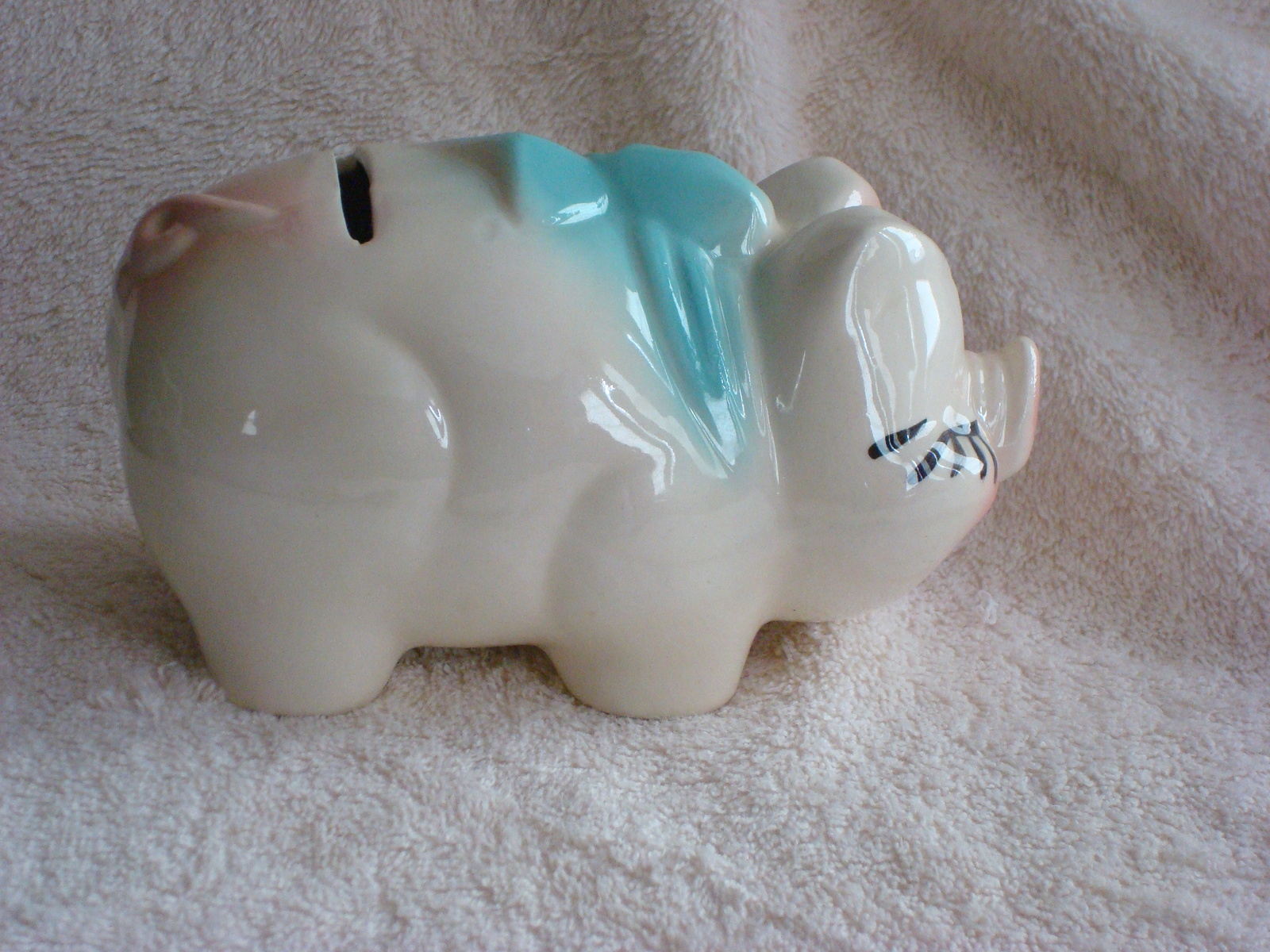 Small Ceramic Vintage Piggy Bank Pigs