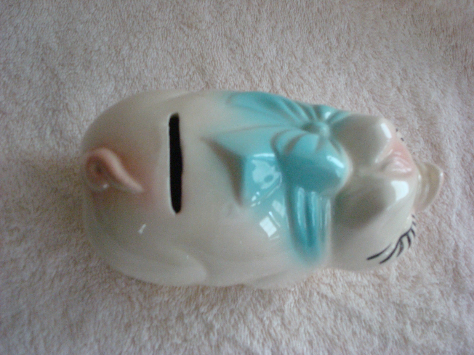 Small Ceramic Vintage Piggy Bank Pigs