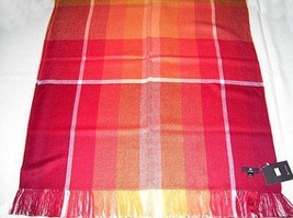 chekked scarf, shawl made of Babyalpaca wool - $76.00