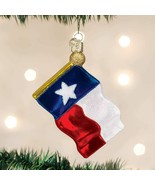 OLD WORLD CHRISTMAS TEXAS STATE FLAG GLASS CHRISTMAS ORNAMENT 36045 - $13.88