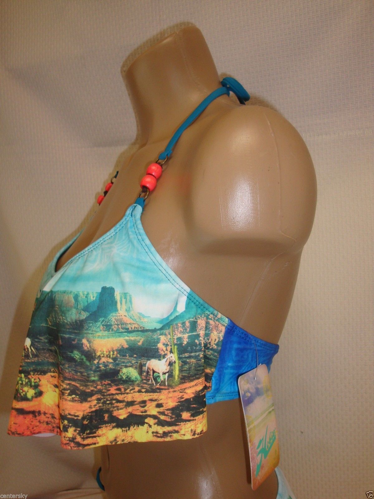 Hobie Kids' Long Sleeve Bikini Top & Merrow Hipster Bottom Rashguard Set UPF 50+