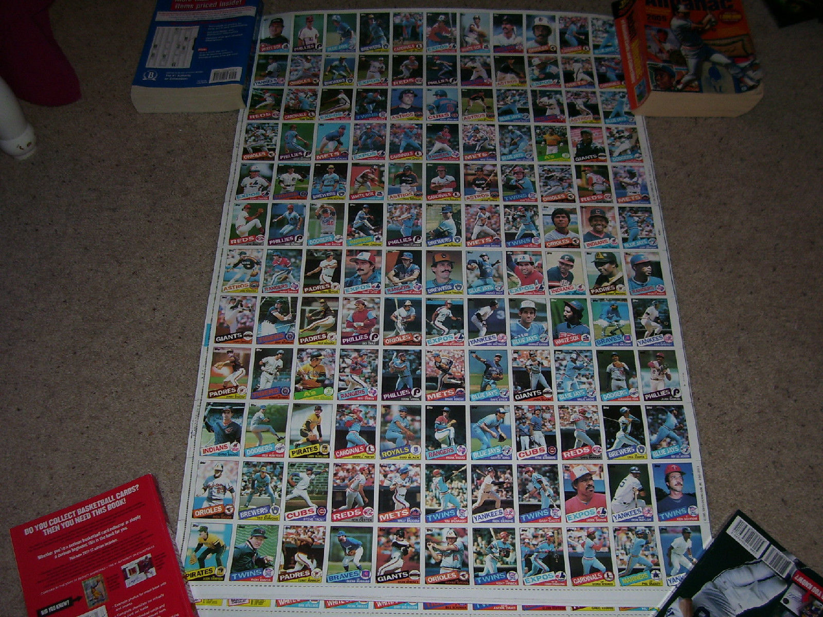 1985 Topps baseball cards/ Complete Uncut Sheet Set/ EX condition