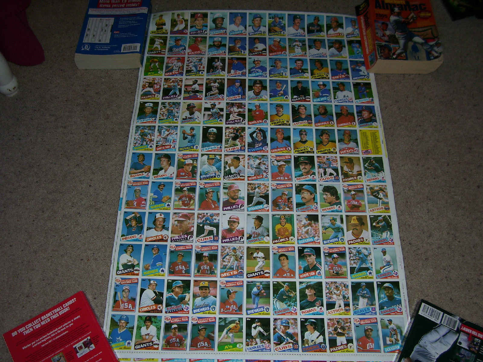 1985 Topps baseball cards/ Complete Uncut Sheet Set/ EX condition