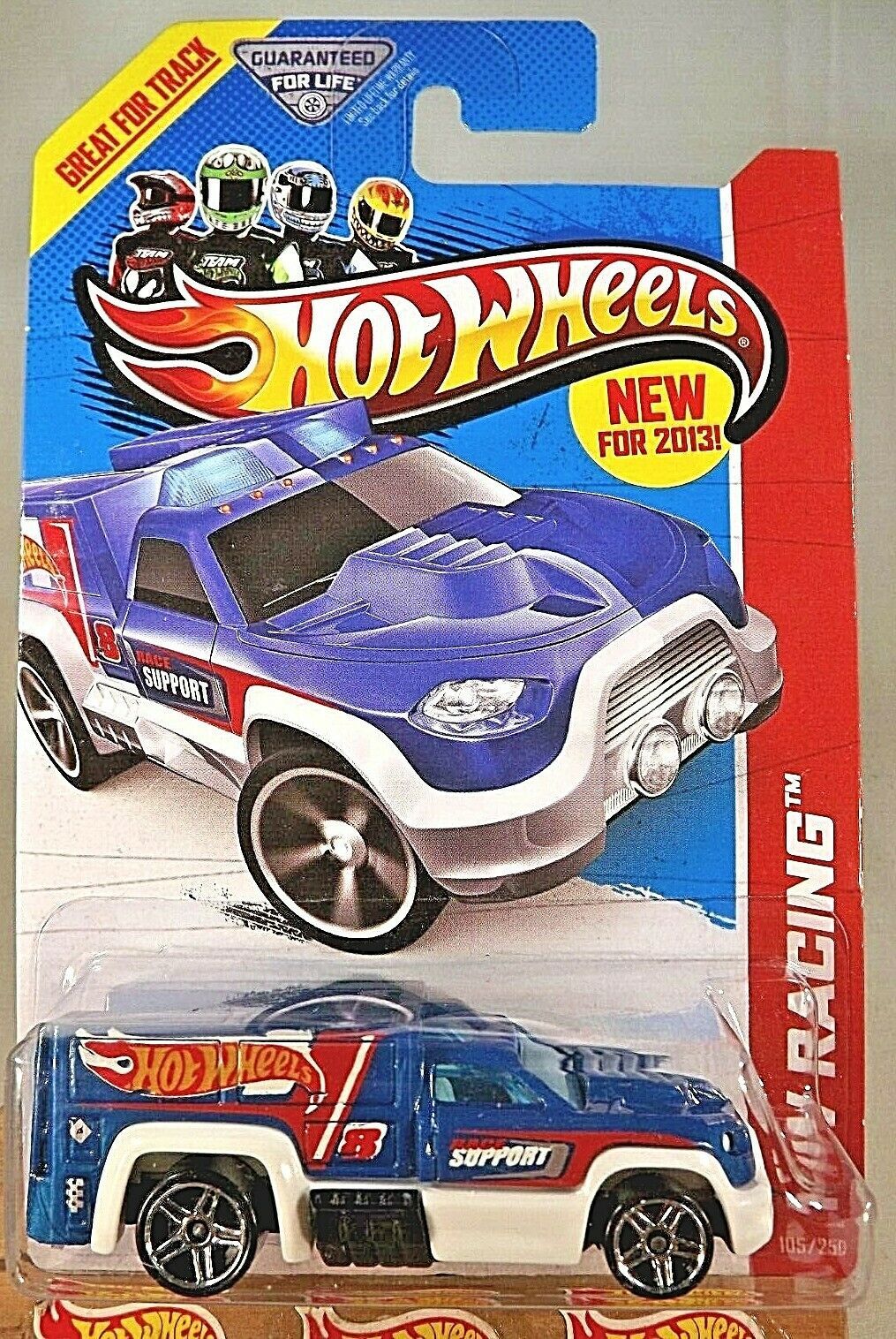 2013 Hot Wheels #105 HW Racing-HW Race Team RESCUE DUTY Blue Variant w ...