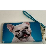 Royal Deluxe Accessories Pug Dog Designed Zipper Wallet W/ Clutch Strap - $11.43
