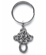 Cross Charm Key Chain or Zipper Pull With Celtic Knot Cross Charm - $10.25